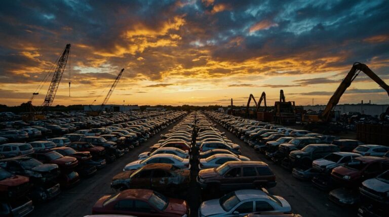a_massive_auto_salvage_yard_at_dusk